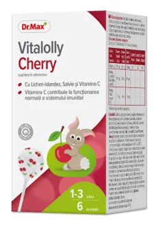 Dr. Max Vitalolly Cherry​, 6 acadele — preț și oferte