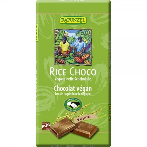 Ciocolata bio cu lapte de orez, 100g, Rapunzel — preț și oferte