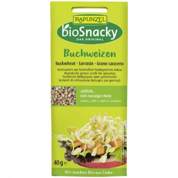 Seminte de hrisca bio pentru germinat BioSnacky, 40g, Rapunzel — preț și oferte