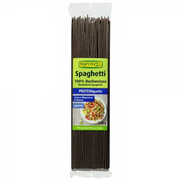 Spaghete din hrisca integrala bio fara gluten, 250g, Rapunzel — preț și oferte