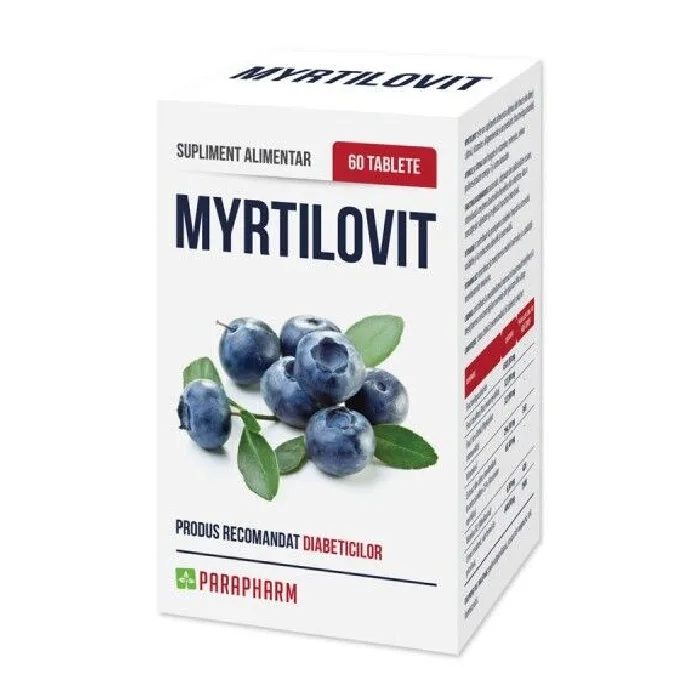 Myrtilovit, 60 tablete, Parapharm — preț și oferte