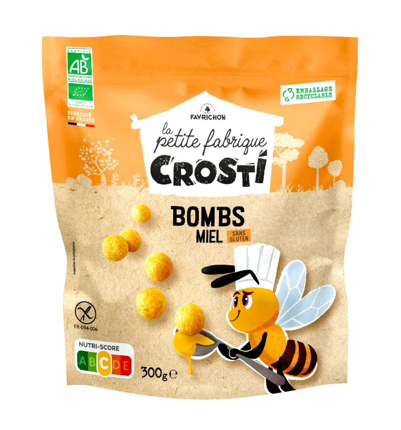 Bilute expandate bio cu miere pentru copii, 300g, Crosti — preț și oferte