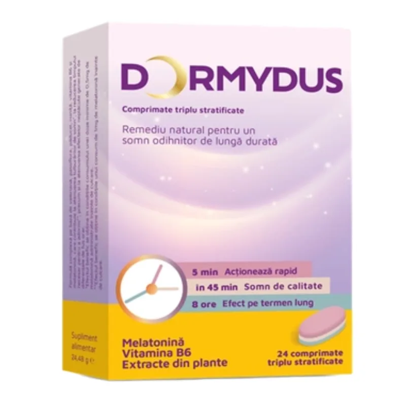 Dormydus, 24 comprimate triplu stratificate, Terapia TERAPIA SA — preț și oferte