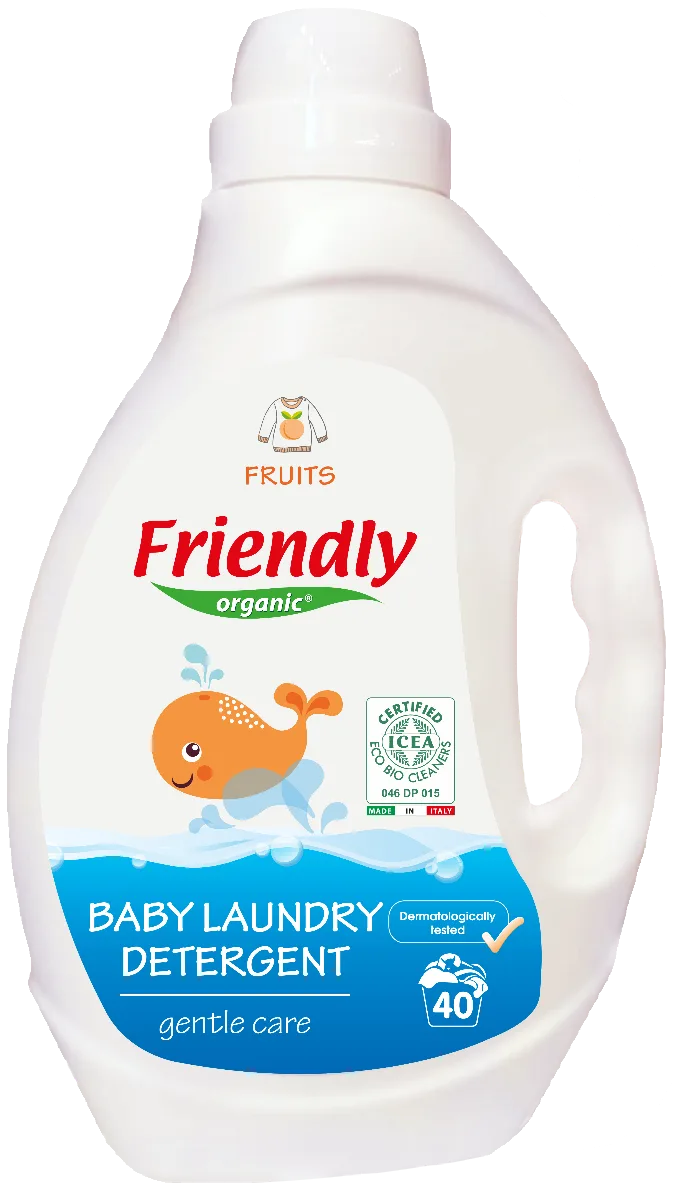 Detergent de rufe cu miros de fructe, 2000ml, Friendly Organic — preț și oferte