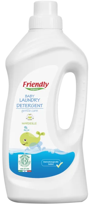 Detergent de rufe pentru bebe Marsilia, 1000ml, Friendly Organic