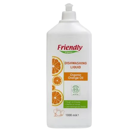 Detergent de vase manual cu portocale, 1000ml, Friendly Organic — preț și oferte