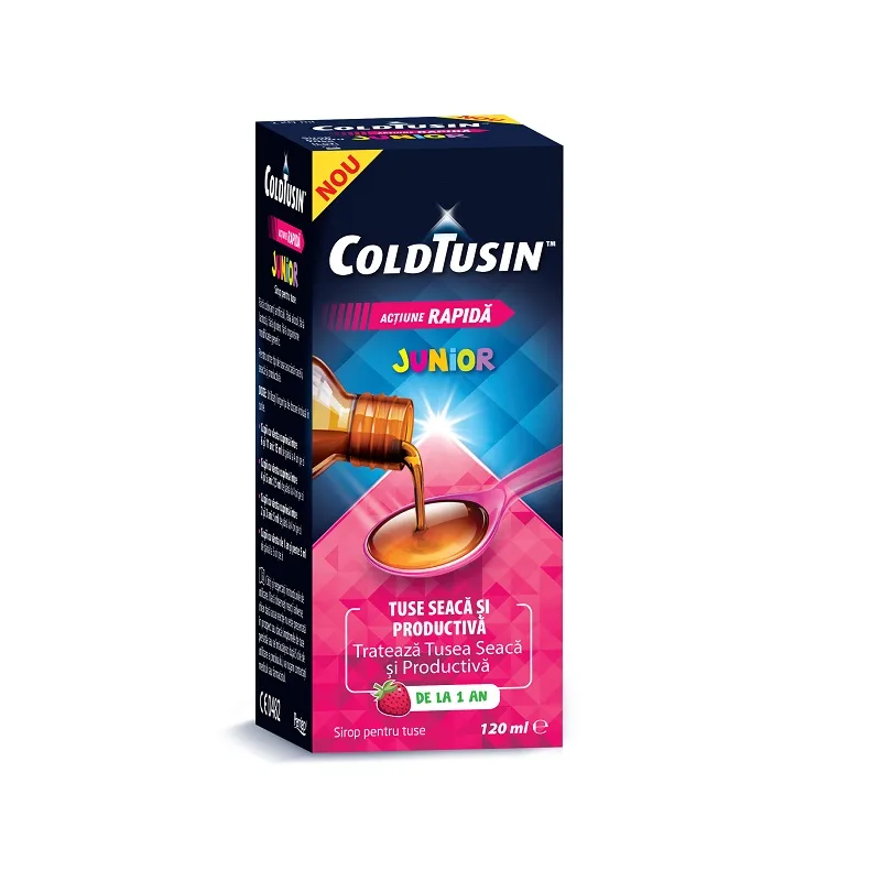 Coldtusin Junior sirop pentru copii, 120ml, Perrigo — preț și oferte