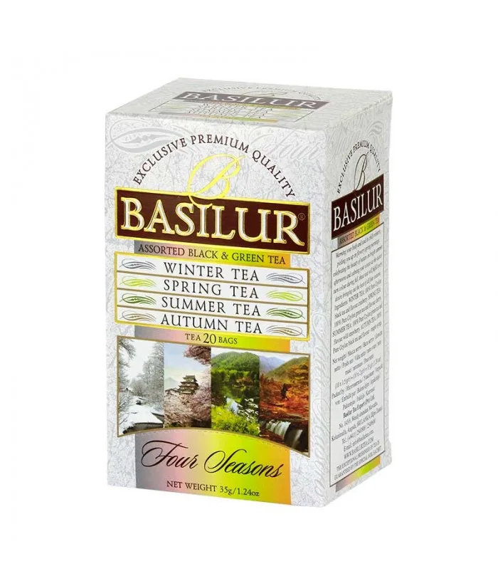 Selectie de ceaiuri Four Seasons Assorted, 20 plicuri, Basilur — preț și oferte