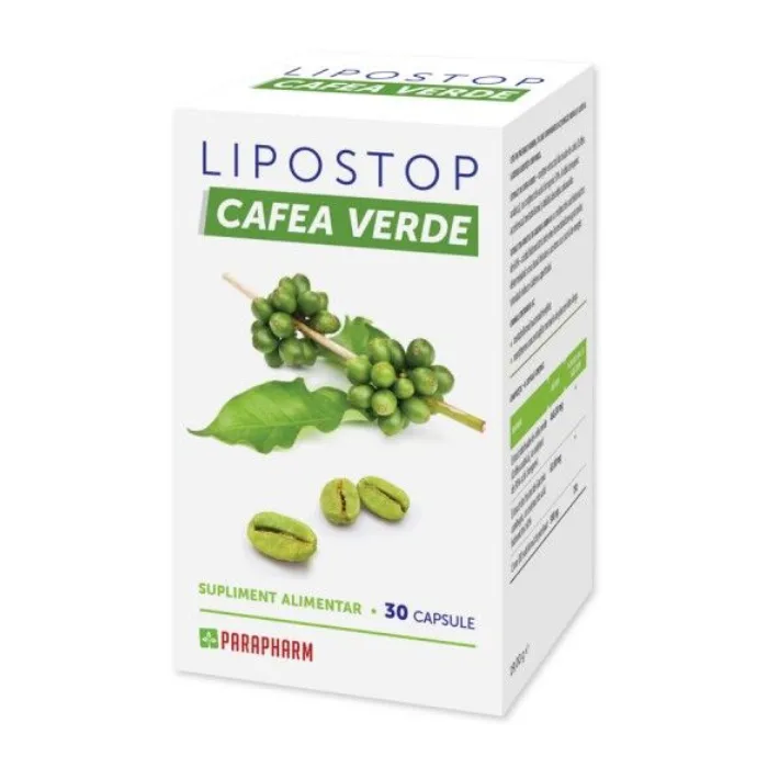 Lipostop Cafea Verde, 30 capsule, Parapharm — preț și oferte