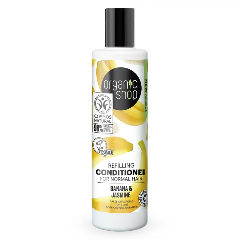 Balsam de par cu banana si iasomie, 280ml, Organic Shop — preț și oferte