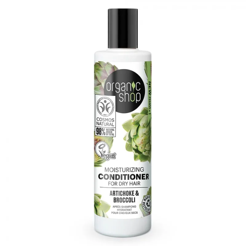 Balsam hidratant pentru par uscat cu anghinare si broccoli, 280ml, Organic Shop — preț și oferte