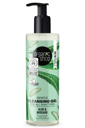 Gel de curatare pentru fata Avocado & Aloe, 200ml, Organic Shop