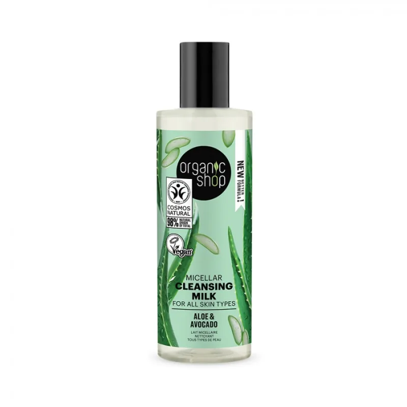 Lapte micelar Aovcado & Aloe, 150ml, Organic Shop — preț și oferte
