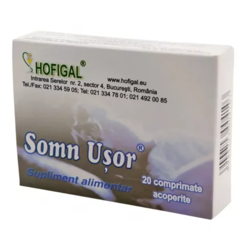 Somn Usor, 20 capsule, Hofigal — preț și oferte