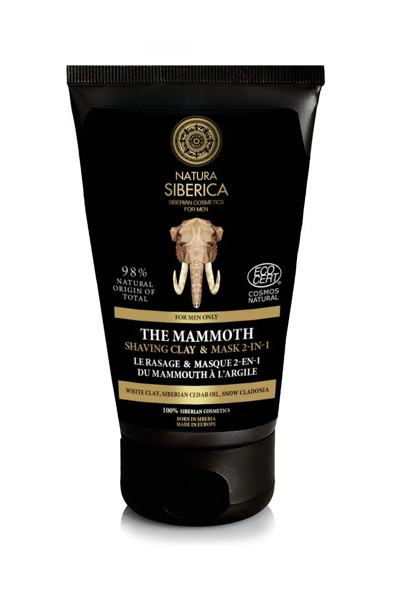 Ceara pentru barbierit si masca 2 in 1 Mammoth, 150ml, Natura Siberica — preț și oferte