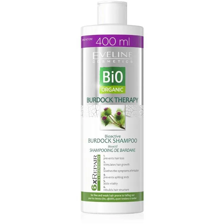 Sampon reparator pentru par fragil cu extract de brusture, 400ml, Eveline Cosmetics — preț și oferte