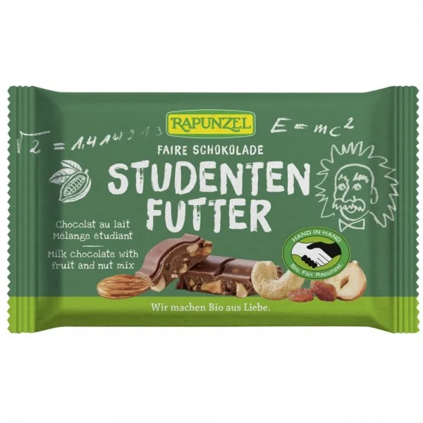 Ciocolata cu mix de fructe si alune bio, 100g, Rapunzel — preț și oferte