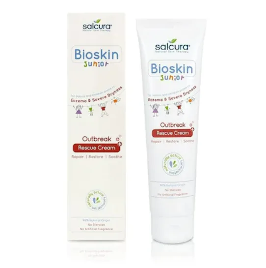Crema reparatoare si calmanta pentru bebelusi si copii piele uscata cu eczeme Bioskin Junior, 150ml, Salcura — preț și oferte