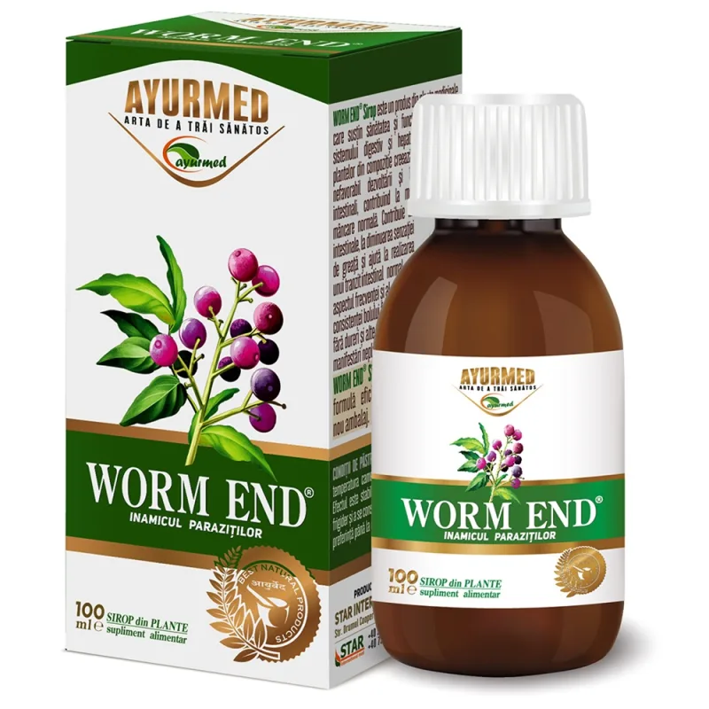 Sirop Worm End, 100ml, Ayurmed — preț și oferte