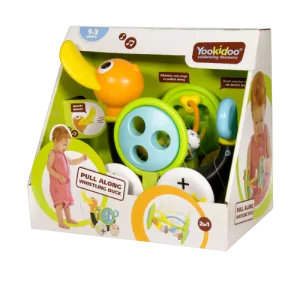Jucarie rata de tras cu cilindru 2in1 pentru 1-3 ani 40129, 1 bucata, Yookidoo