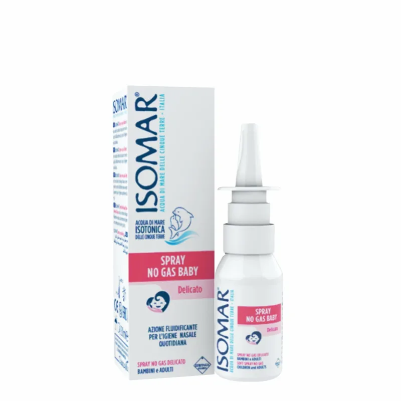 Spray nazal fara gaz cu apa de mare izotonica Baby, 30ml, Isomar — preț și oferte