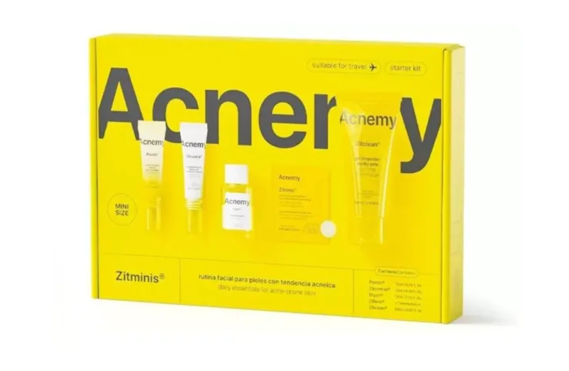 Kit rutina completa pentru tenul acneic Zitminis, 95.65ml, Acnemy — preț și oferte