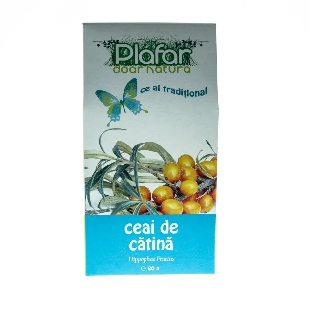 Ceai de fructe de catina, 80g, Plafar — preț și oferte