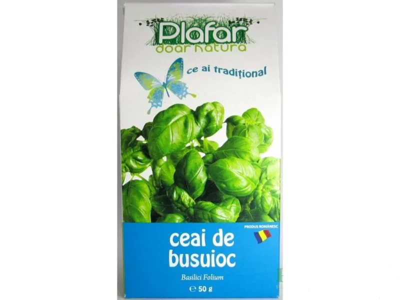 Ceai de frunze de busuioc, 50g, Plafar — preț și oferte