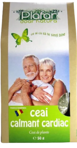 Ceai medicinal calmant cardiac, 50g, Plafar