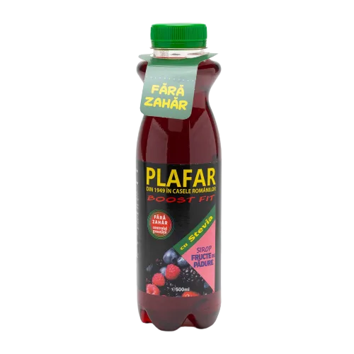 Sirop cu fructe de padure Boost Fit cu stevie, 500ml, Plafar — preț și oferte