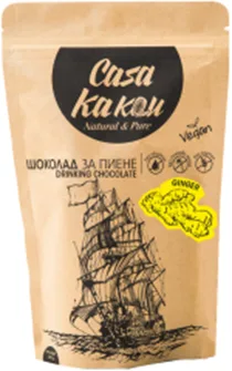 Ciocolata de baut cu ghimbir 70%, 24g, Casa Kakau — preț și oferte