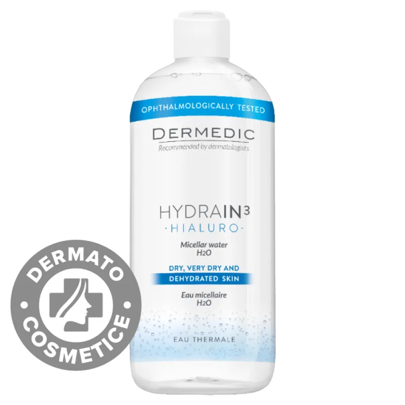 Apa micelara H2O Hydrain 3 Hialuro, 500ml, Dermedic — preț și oferte
