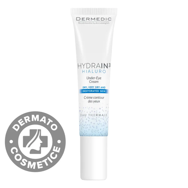 Crema hidratanta pentru conturul ochilor Hydrain 3 Hialuro, 15ml, Dermedic — preț și oferte