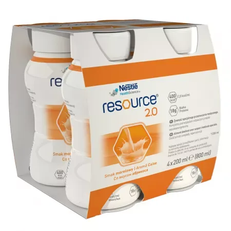 Resource 2.0 cu aroma de caise, 4 x 200ml, Nestle — preț și oferte