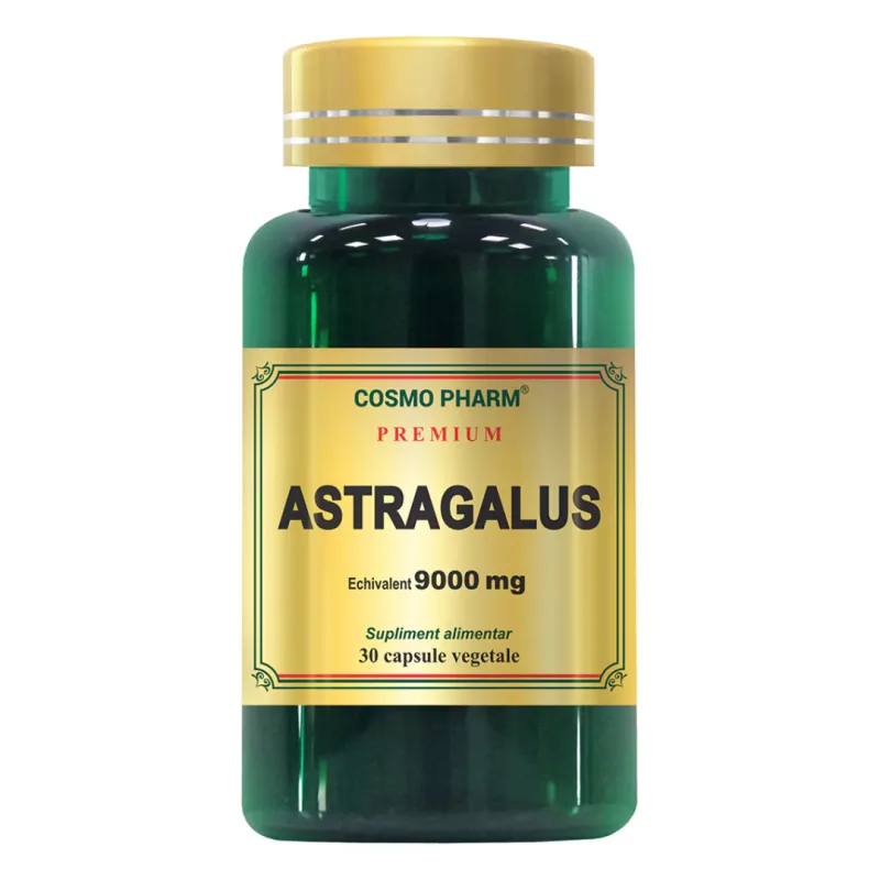 Premium Astragalus Extract 9000mg, 30 capsule, Cosmopharm — preț și oferte