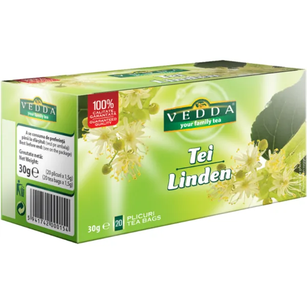 Ceai tei 20 plicuri x 1.5g, Vedda — preț și oferte