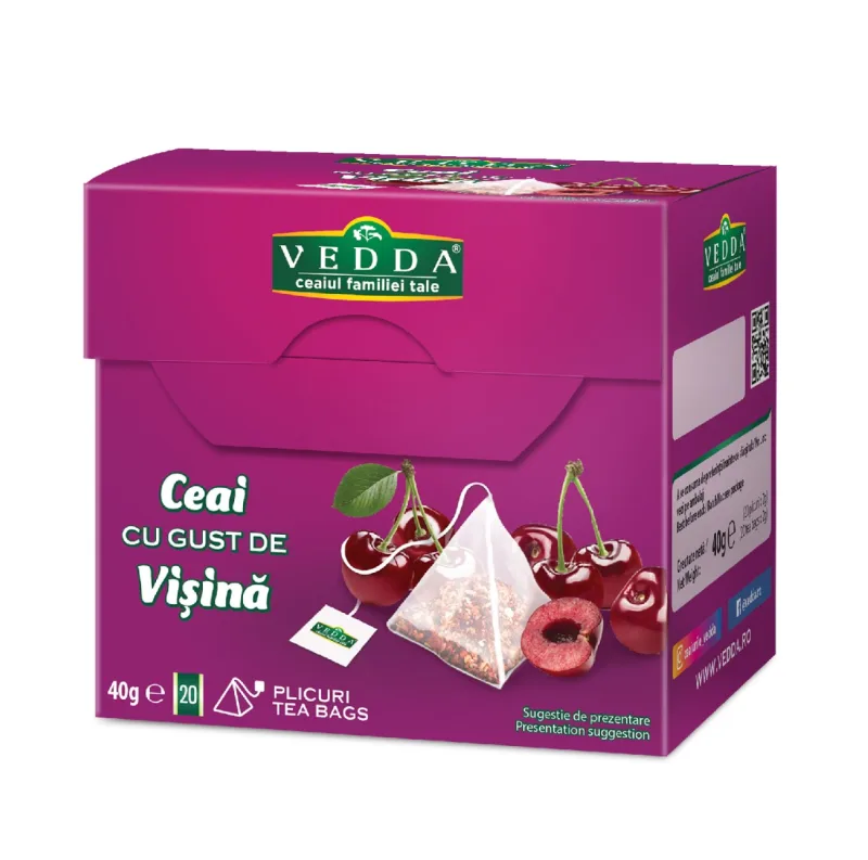 Ceai de visine, 2g x 20 plicuri, Vedda — preț și oferte