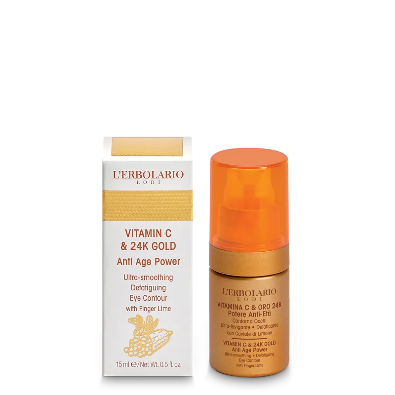 L'Erbolario Pudra de ochi Vitamina C si Aur 24K, 15ml — preț și oferte