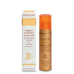 L’Erbolario Crema de fata Vitamina C si Aur de 24K, 50ml