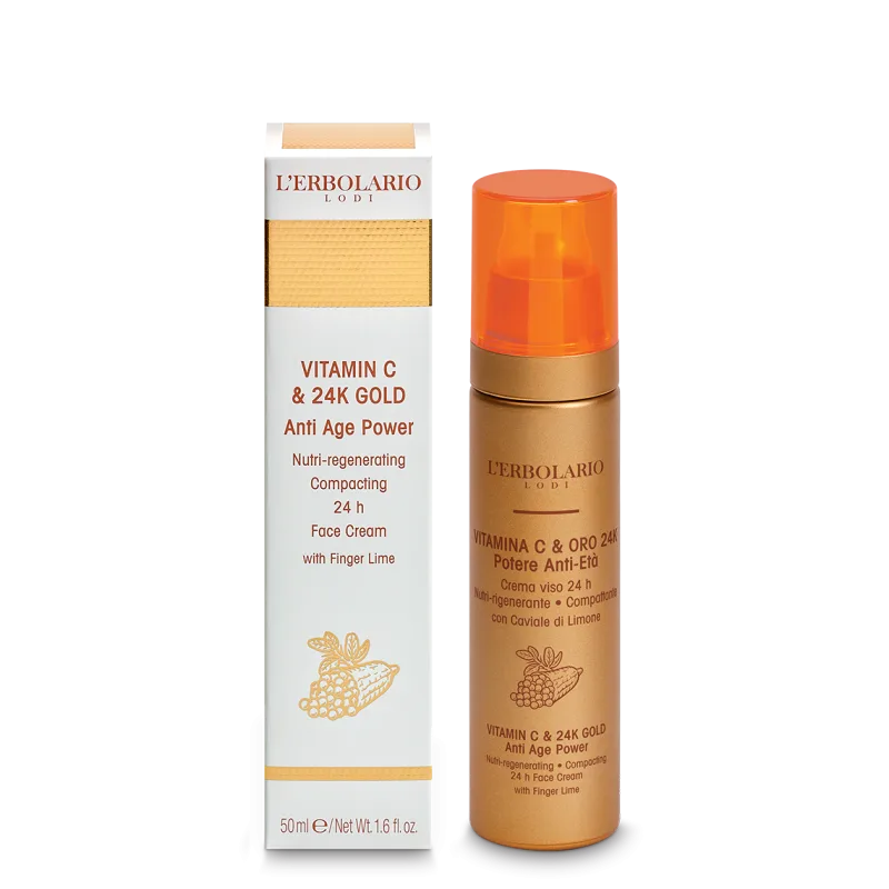 L’Erbolario Crema de fata Vitamina C si Aur de 24K, 50ml — preț și oferte