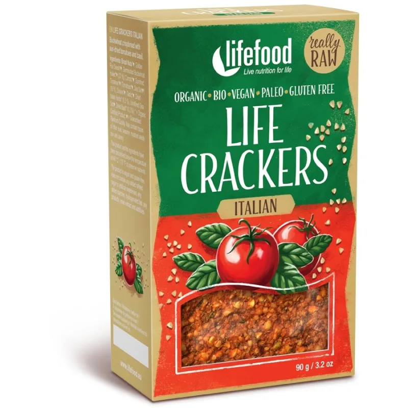 Lifecrackers italian raw Bio, 90g, Lifefood — preț și oferte