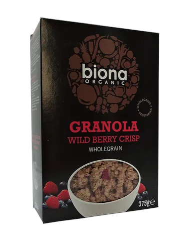 Granola cu fructe de padure crunchy bio, 375g, Biona Organic — preț și oferte