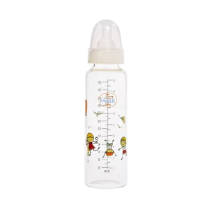 Biberon sticla Borosilicat 3M+ Baby, 250ml, Minut