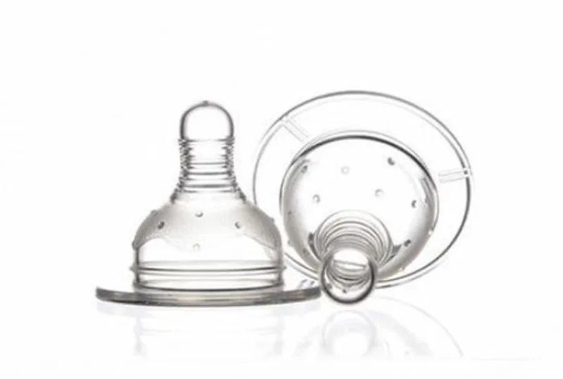 Tetina din silicon cu gat larg blister 6 luni+ Baby, 2 bucati, Minut — preț și oferte