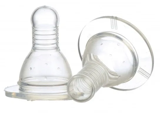 Set 2 tetina silicon 0+ Baby, 2 bucati, Minut — preț și oferte