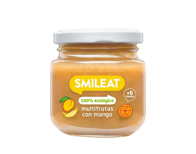 Piure din mix de fructe Bio +6 luni, 130g, Smileat — preț și oferte