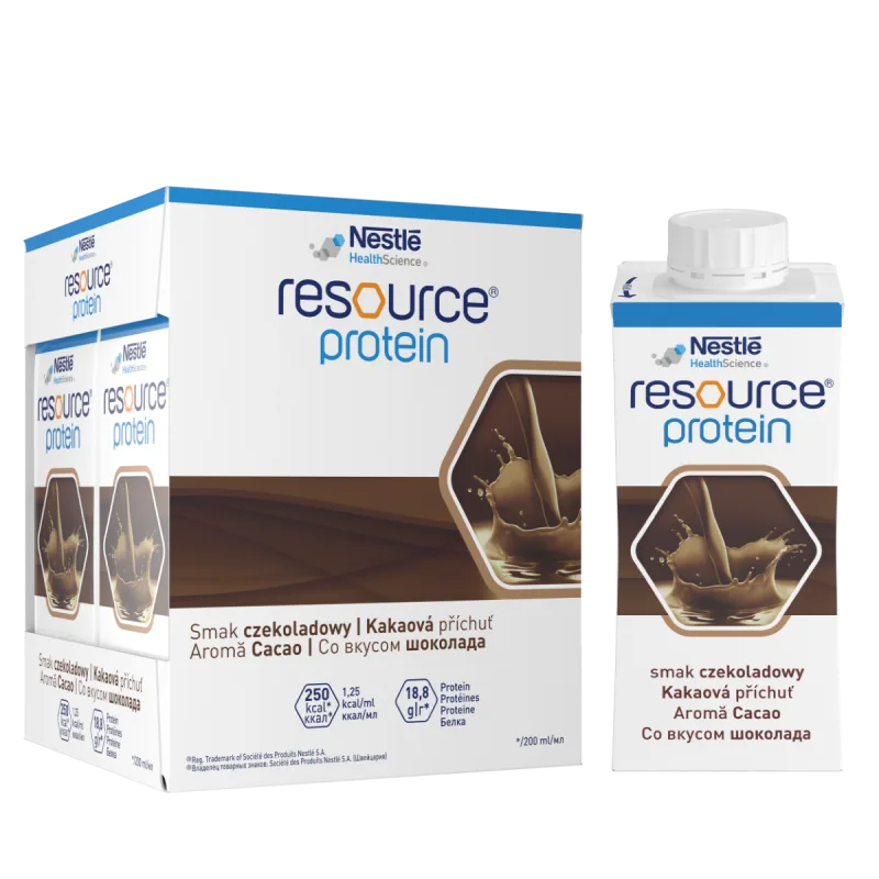 Resource Protein cu aroma de cacao, 4 x 200ml, Nestle — preț și oferte