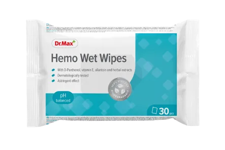Dr. Max HEMO Servetele umede, 30 bucati — preț și oferte
