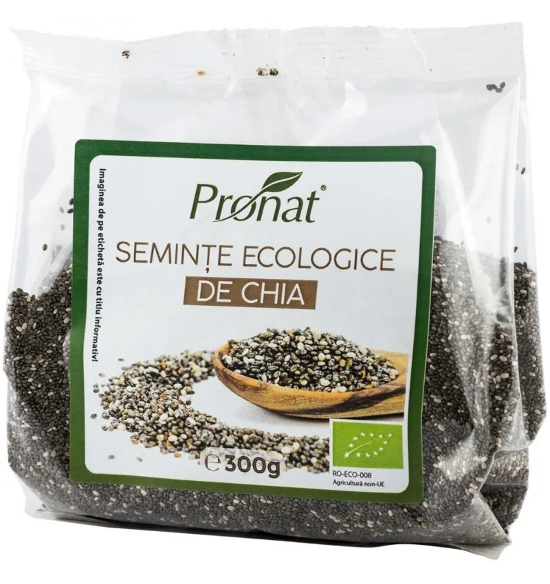 Seminte de chia Bio, 300g, Pronat — preț și oferte