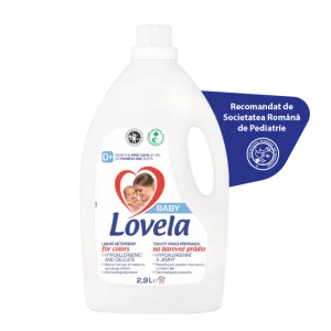 Detergent lichid pentru rufe colorate, 2.9 litri, Lovela Baby